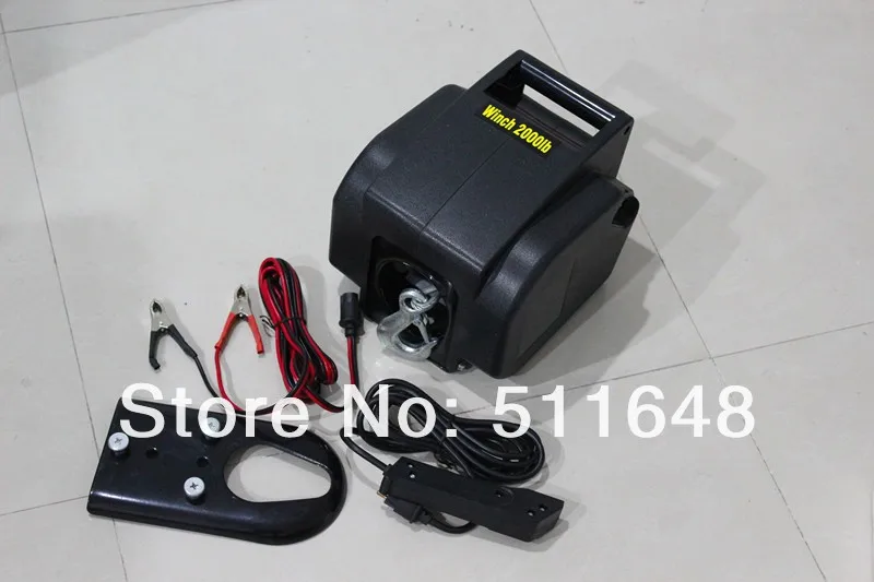 Яхта лебедка, лодочная лебедка, лебедка баржи 12V 2000lb электрическая лебедка