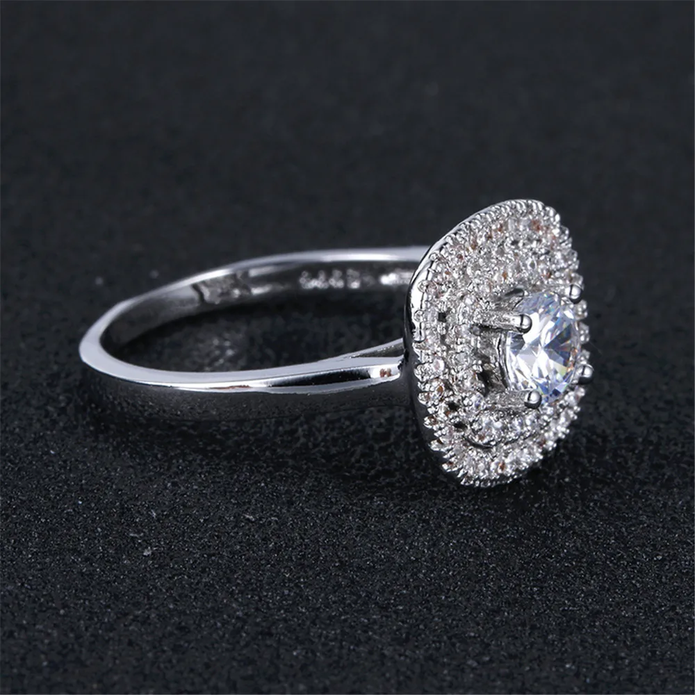 Большие квадратные дизайнерские роскошные кольца с фианитом ААА для женщин из