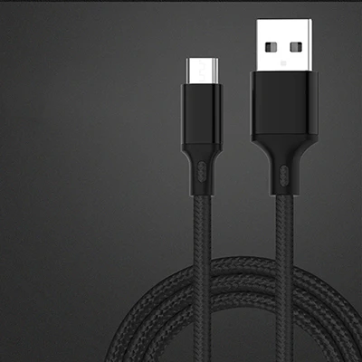 Black Sarika 0,5 м 1 м 1,5 м 2 м 3 м Micro USB кабель для мобильных телефонов Android Быстрая зарядка Макс A Microusb данных нейлоновый плетеный кабель провод - Цвет: Black