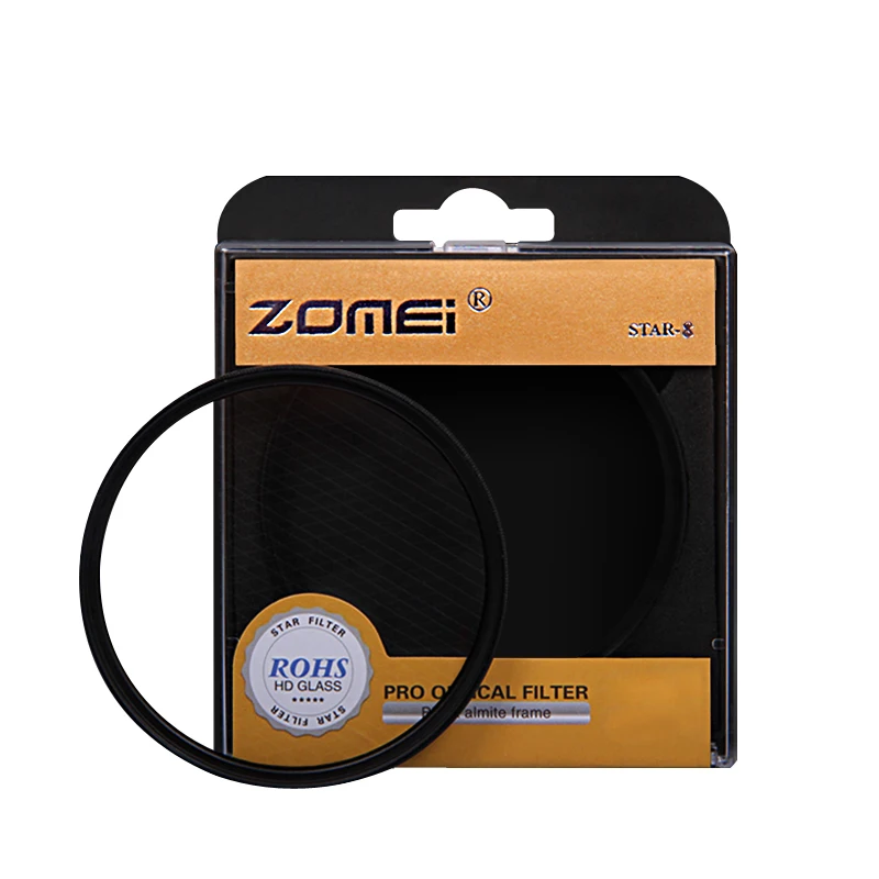 ZOMEI Star фильтр + 4 точки 6 точек 8 для объектива камеры Canon Nikon DSLR 52/55/58/62/67/72/77/82 мм|star