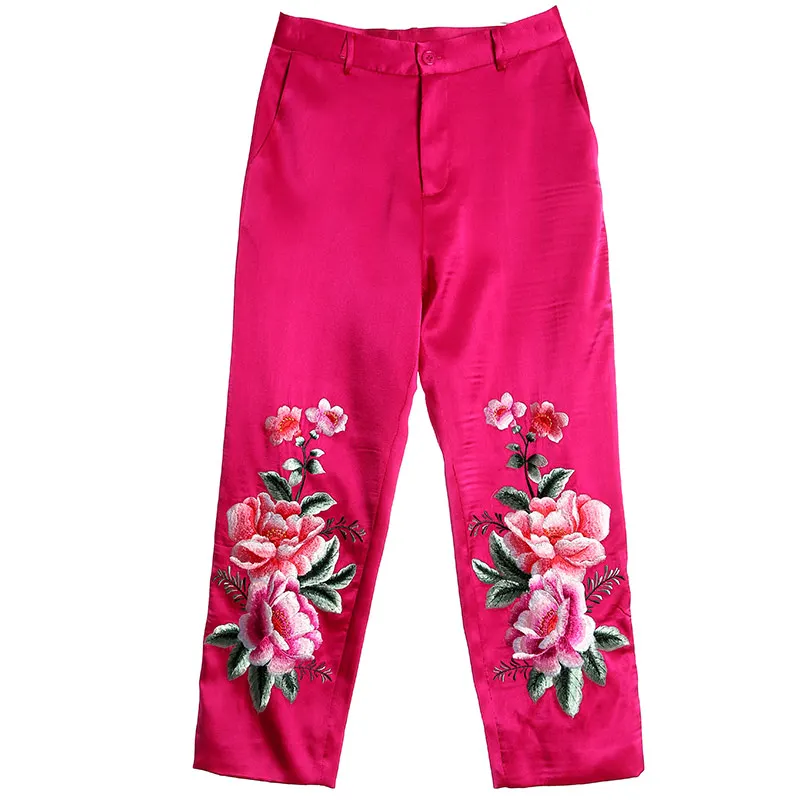 Винтажный Королевский Цветочный комплект из 2 предметов женский Шелковый Тренч с