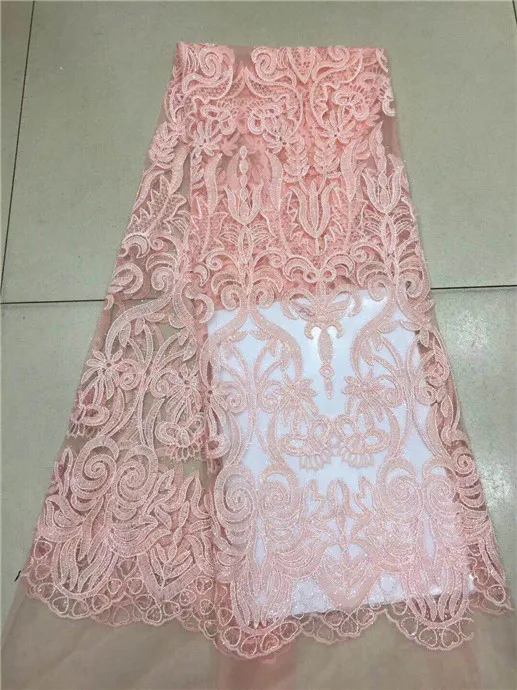 

african lace fabric with sequins free shipping discolour white sequin fabric 2018 high quality sequin lace fabric gray Pink