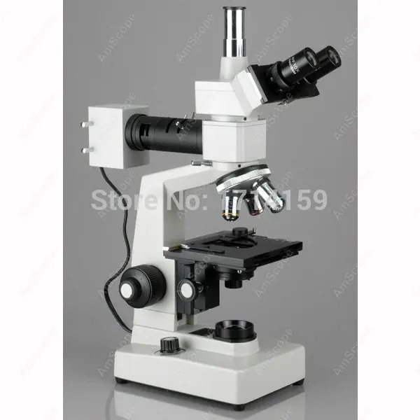 

Two Light Metallurgical Microscope--AmScope Supplies 40X-2000X Two Light Metallurgical Microscope + 9MP Digital Camera
