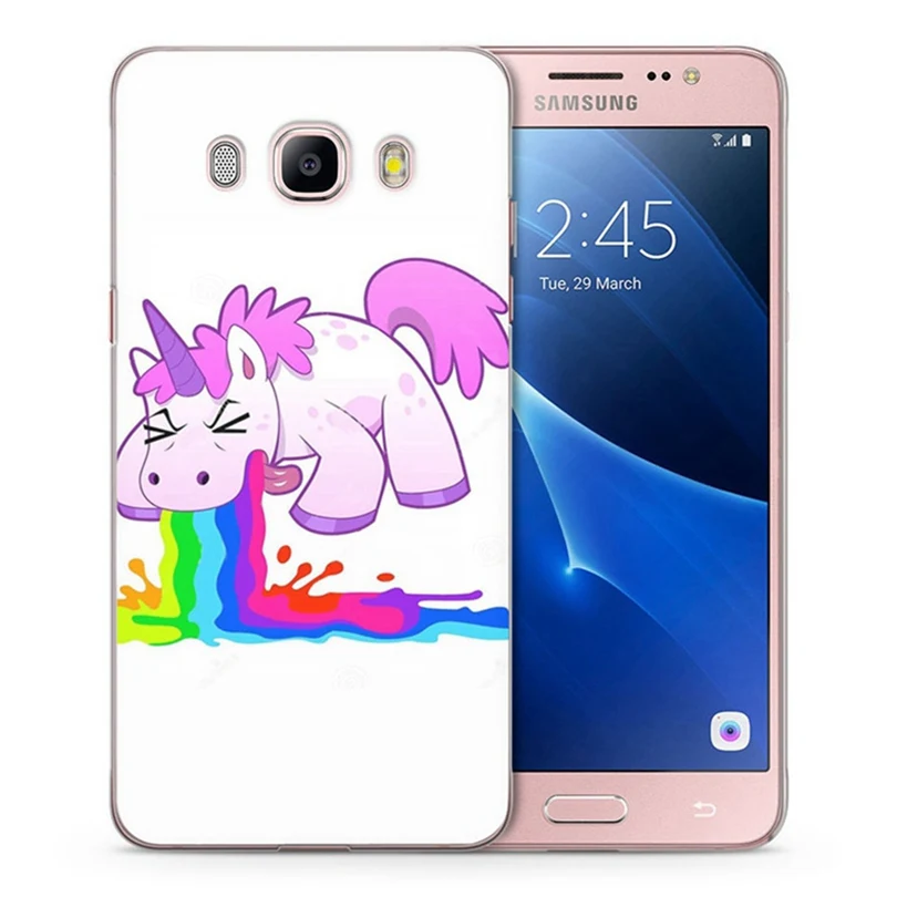 For Samsung Galaxy A3 A5 2016 2017 prime J1 J2 J3 J5 J7 G530H S8/plus Note 8 Unicorn Painted Clear Soft TPU Silicone Case C038 |
