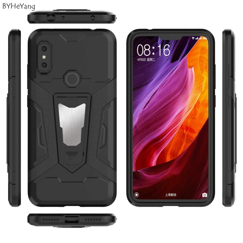 Для Xiaomi Redmi Note 6 Pro Чехол кольцо держатель Броня бампер чехол для телефона