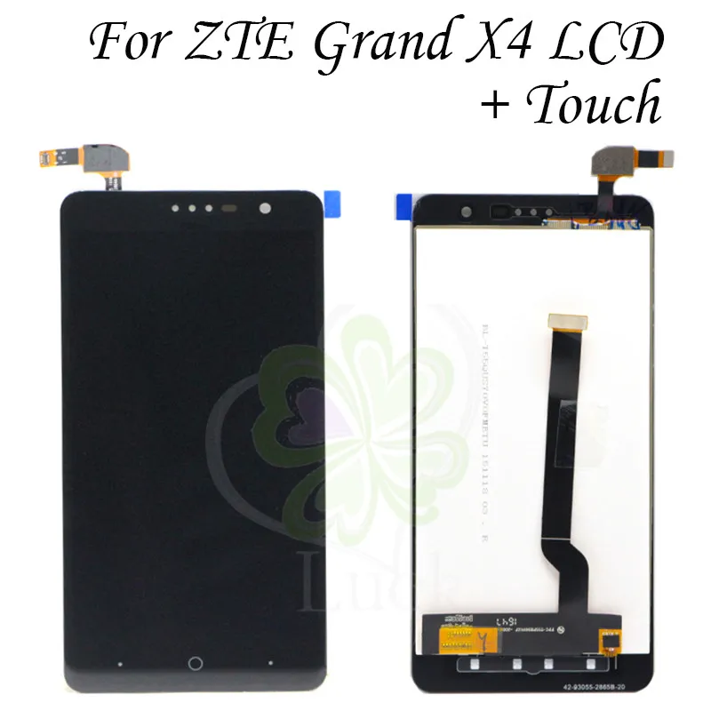 ЖК-экран с дигитайзером и сенсорной панелью для ZTE Grand X 4 X4 Z956 Z957 черный