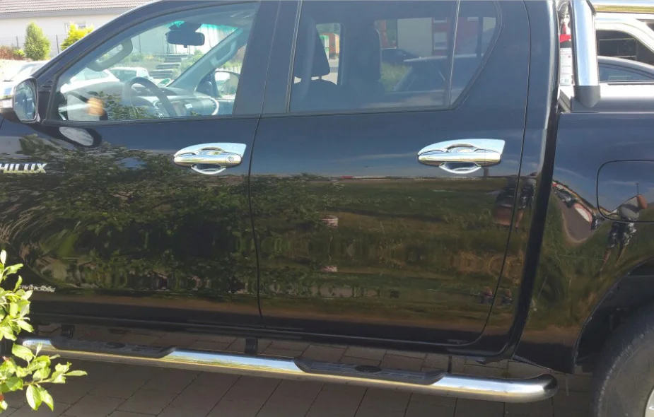Car ABS Chrome Door Handle Protection Handles Cover for Toyota Innova Hilux Revo Rav4 Fortuner Ki Jang Innova Ycsunz