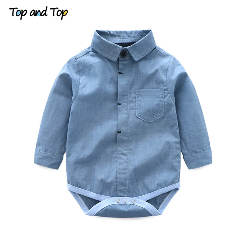 Top and Toddler Baby Boys Gentleman Clothes Sets Long Sleeve Romper+Suspenders Pants 2Pcs Wedding Party Casual Outfits |