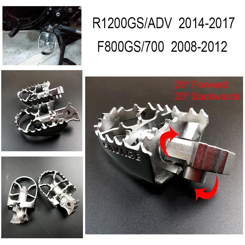 Передние Подножки подножки для BMW R1200GS ADV 13 14 F650GS G650GS 00 12 F700GS F800GS 08 R1150GS 05|Подставки