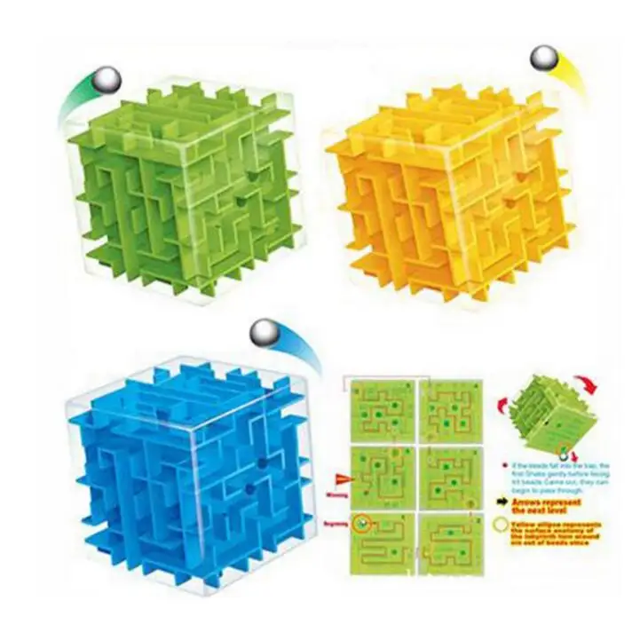 3D Мини скоростной куб лабиринт волшебный головоломка игра кубики магикос
