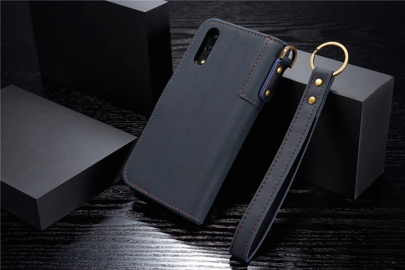 Чехол для huawei P30 P20 mate 20 Pro Lite флип-бумажник P20pro из воловьей кожи чехол держатель для Карт Подставка Etui Huawai mate 20pro Funda