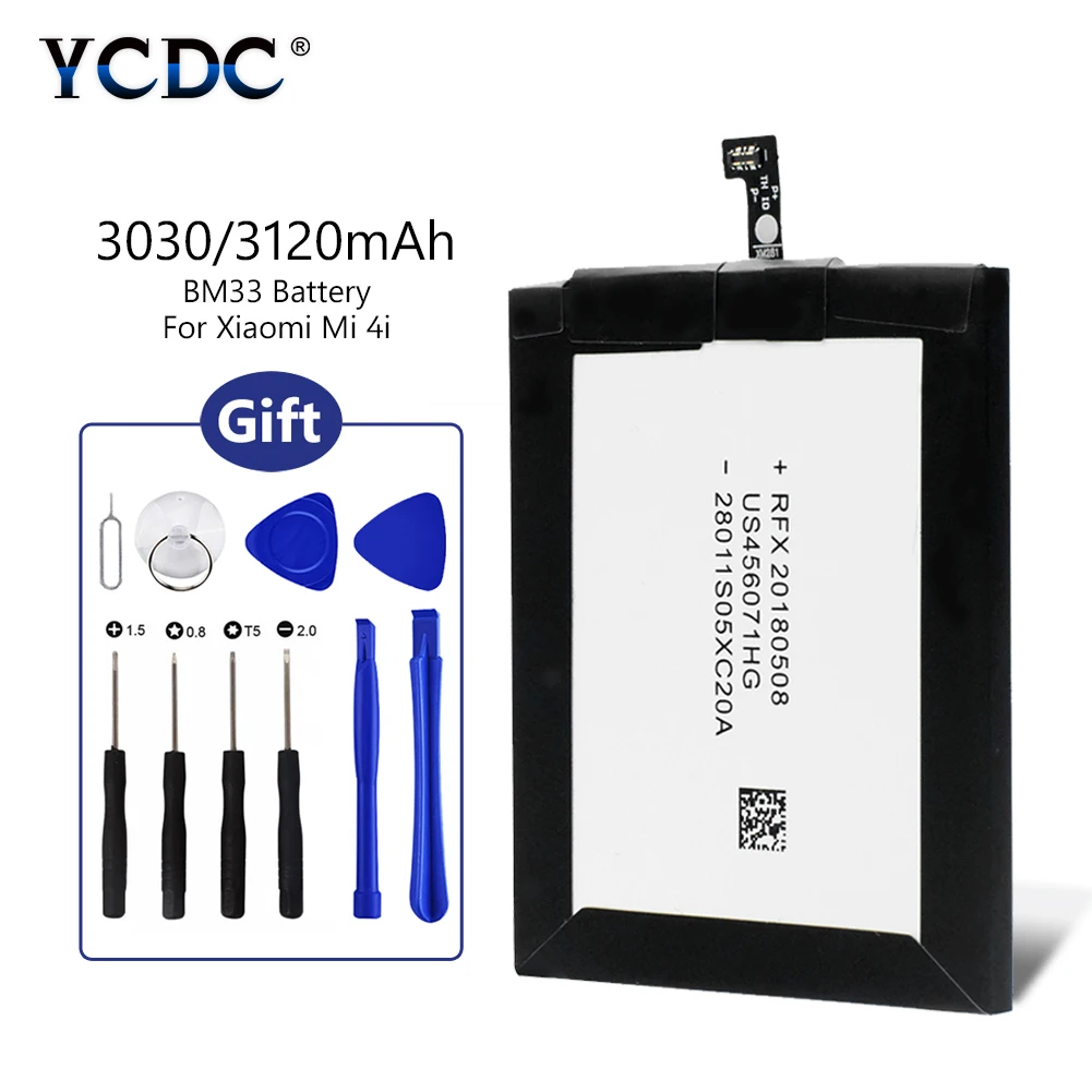 BM33 and Tools BM33 BM34 BM46 BM47 Lipo Батарея 3,84 V-3,85 V 3010 3090 3030 3120 4000 4100 мАч для Xiaomi mi Note Pro 3 mi 4 3S+ инструмент для ремонта - Цвет: BM33 and Tools