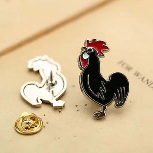 Cock Новинка животное нагрудные булавки для мужчин мужские модные аксессуары брошка на лацканы булавка Акула Рыба петух собачий костюм, воротник рубашки значки - Окраска металла: Cock