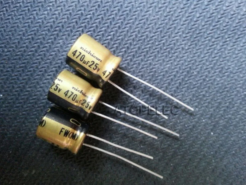 1 шт. Nichicon FW 470 мкФ/25V электролитические конденсаторы Hi Fi аудио|audio|audio electrolytic