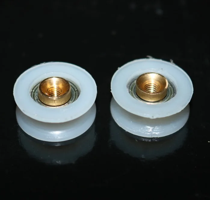 10 шт./лот диаметр: 20 мм душевая комната нейлон вогнутый шкив колеса DIY мебельные