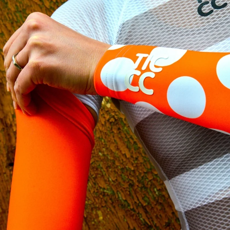 Arm Warmer 4 Это Ticcc команда красный Велоспорт Джерси для мужчин синий и розовый рукав цикл одежда hombres ropa de ciclismo дышащая велосипедная спортивная рубашка - Цвет: Arm Warmer 4
