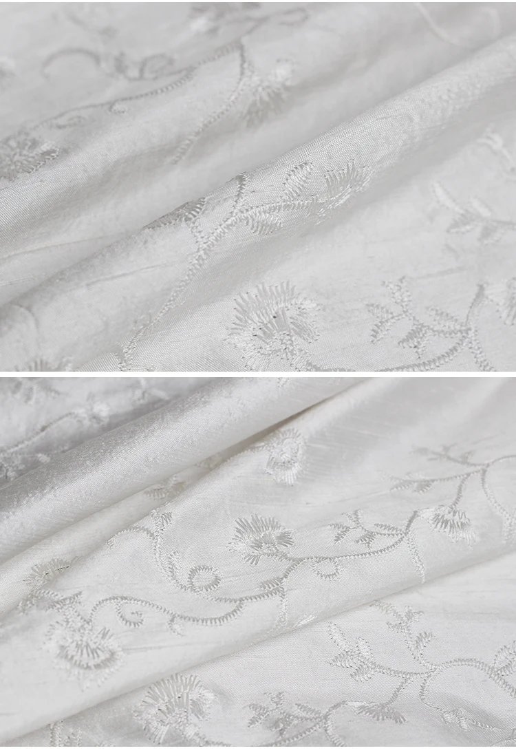 Pearlsilk 22Momme утепленная тяжелый Doupion шелк с вышивкой шелк тутового шелкопряда материалов платье DIY Одежда ткани