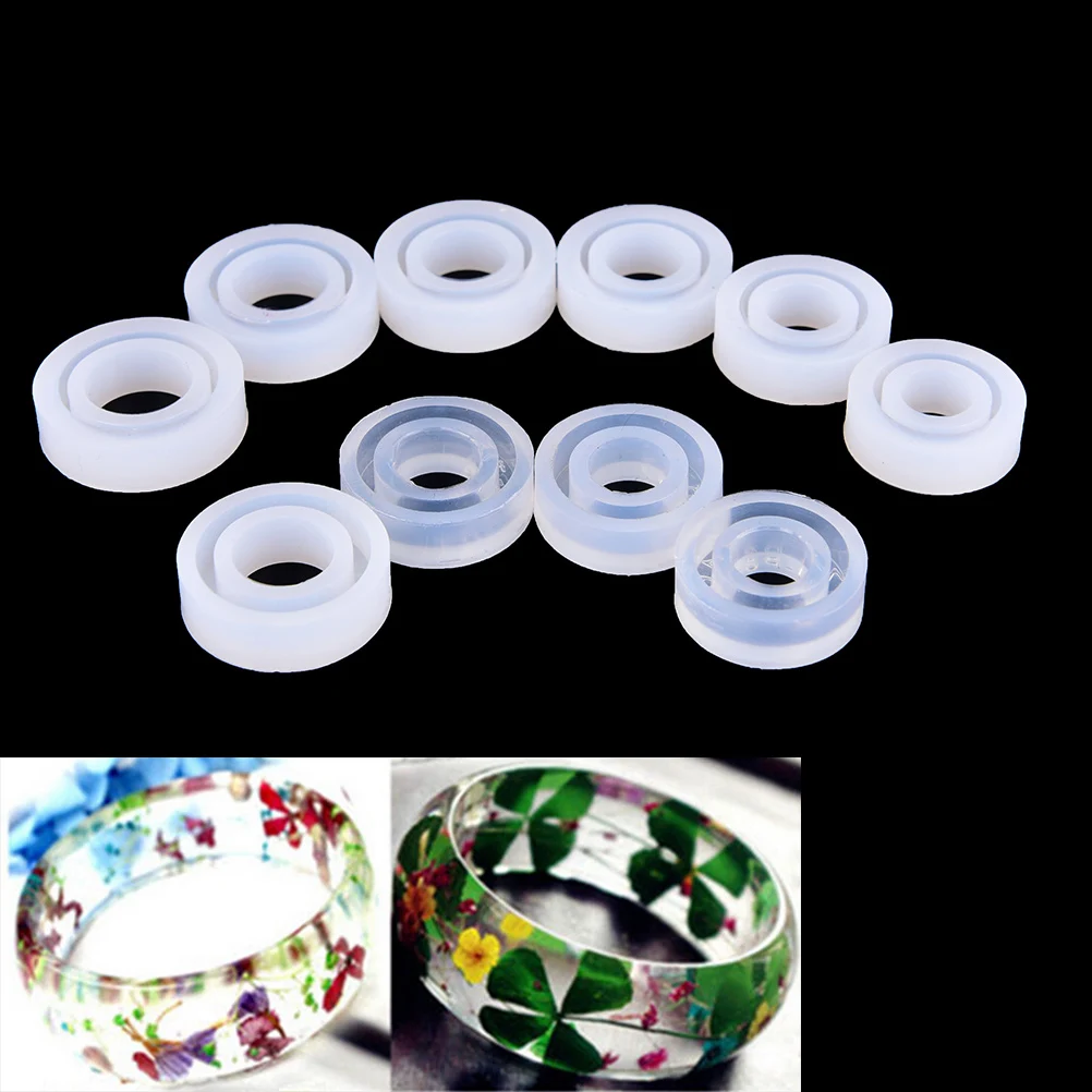 

Ring DIY Silicone Mold For Jewelry Making Tools Transparent Silicon Round Cat Shape Ring Mold Mould Epoxy Resin Mold 1pc