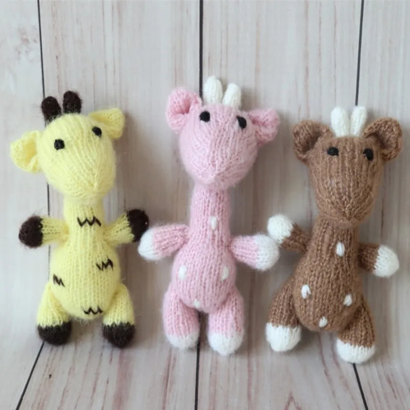 Крючком животное игрушка трикотажная олененок игрушечные олени Для