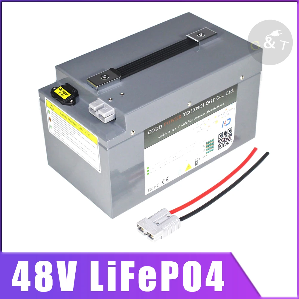 48V 20Ah Lifepo4 48v 40AH батарея с BMS для 1000w 3000w 4000w скутер велосипед Гольф Корзина Солнечная