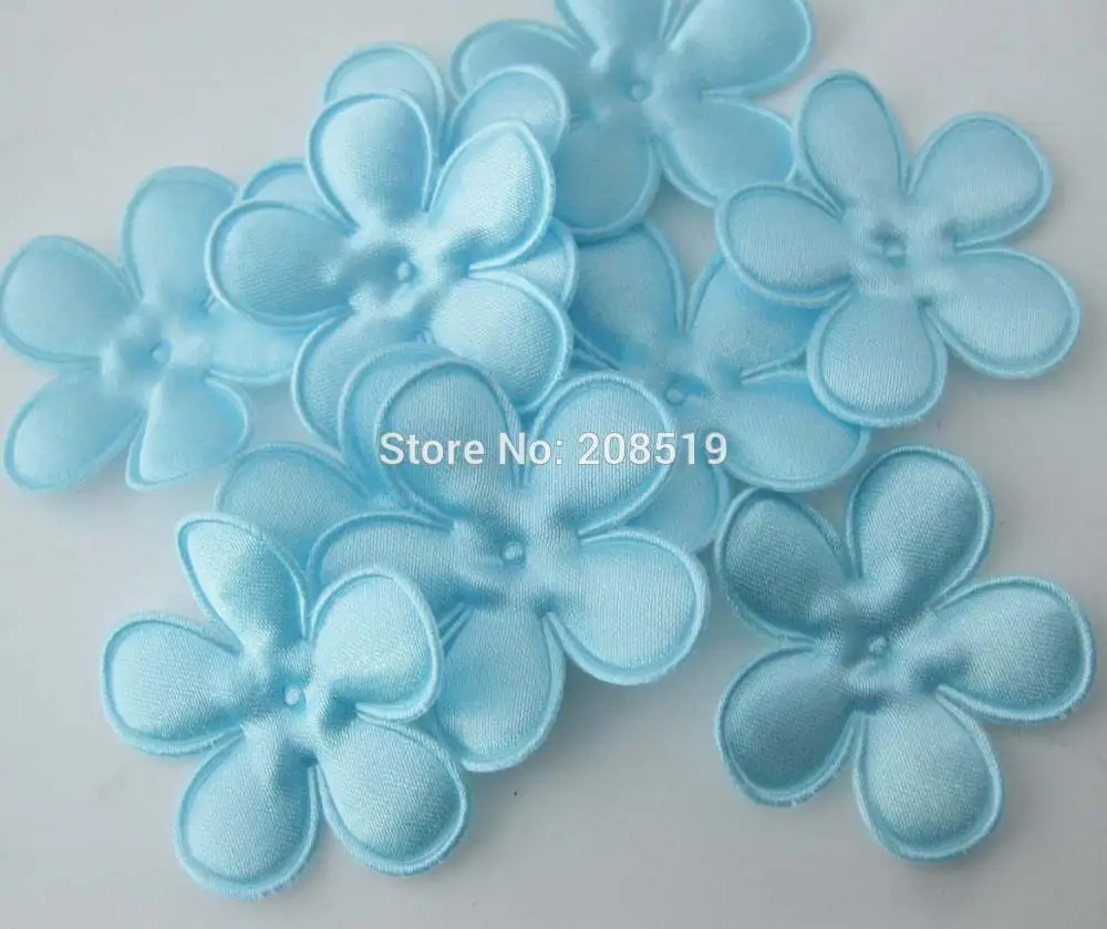 06 baby blue 35mm PANVNE модные цветочные патчи для украшения ремесла 35 мм мягкий цветочный Войлок 200 шт 15 цветов на выбор - Цвет: 06 baby blue 35mm