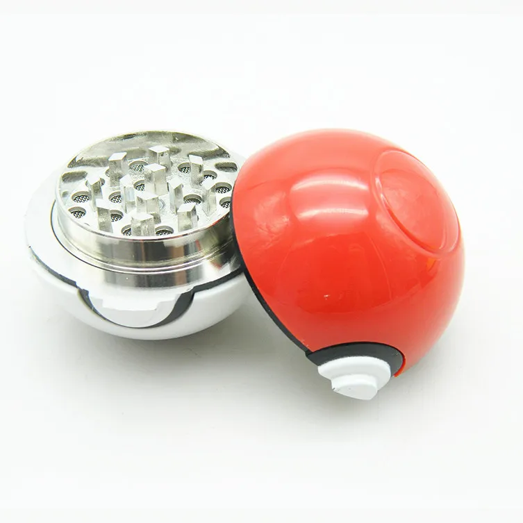 1 шт. Новая мода 3 слоя Pokeball дробилка Pokemon шар 5 цветов сплав цинка специй аксессуар