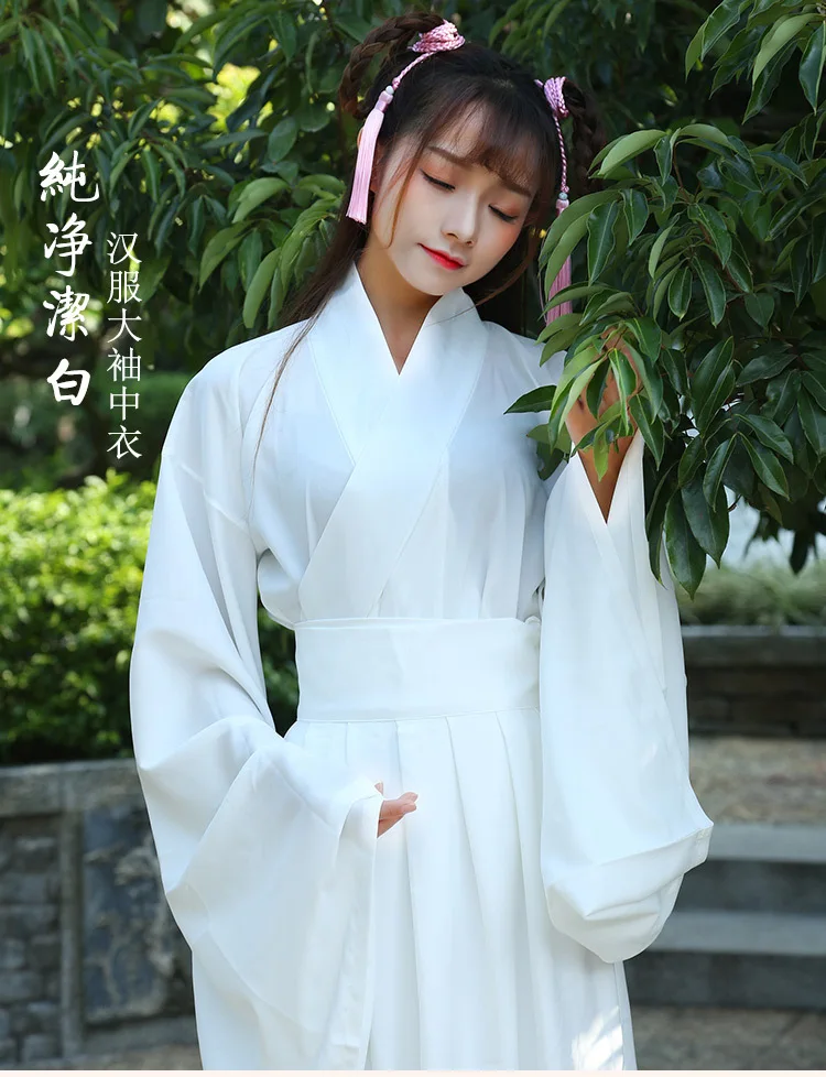 

Women kong fu Cosplay fairy costume Hanfu clothing Chinese Traditional ancient dress dance stage Fabric Classic white costume