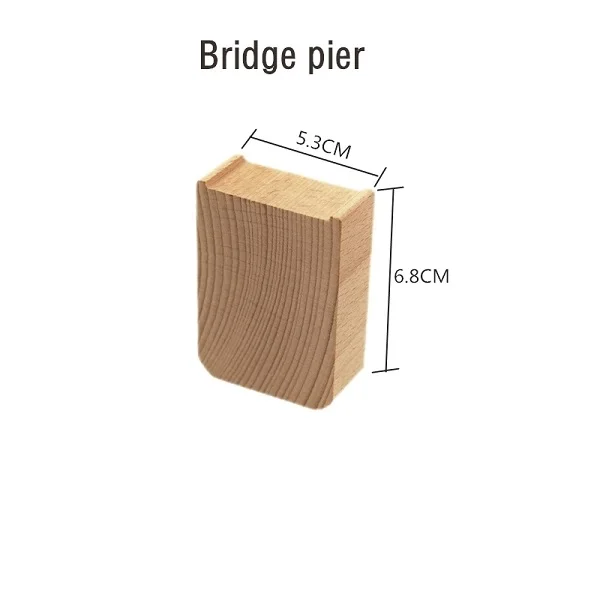 Bridge pier Деревянная железная дорога аксессуары поезд трек набор игрушек деревянная дорожка работа с деревянными железнодорожными дорожками все основные бренды поездов детский подарок - Цвет: Bridge pier