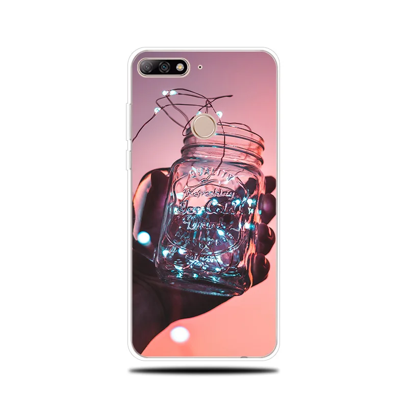 Glowing Bottles Silicone Case for Huawei Y5 Y6 II Prime 2017 2018 Cover Couqe Y7 Pro Y9 2019 Phone |