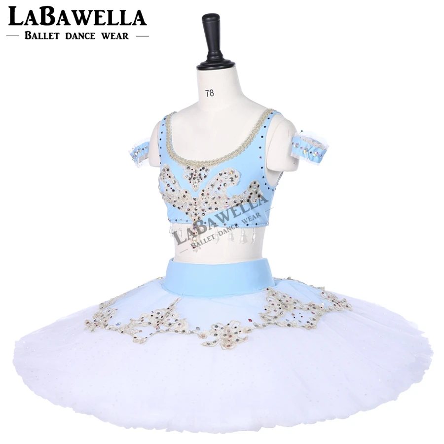 Профессиональная балетная пачка La Bayadere для взрослых; цвет синий, белый; балетная пачка Le Corsaire; сценический костюм; платье на заказ; madeBT9251