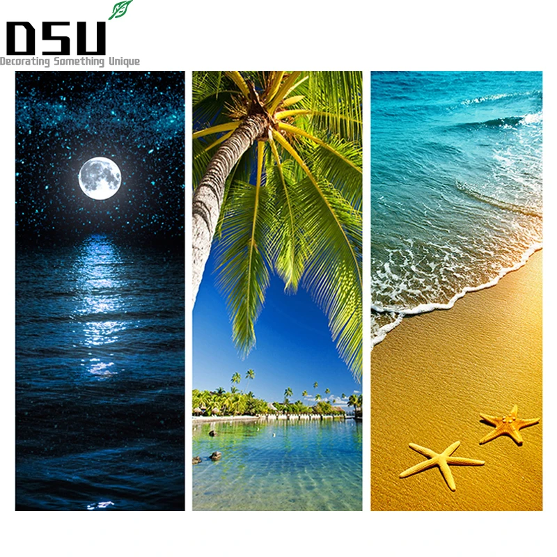 Дверные наклейки морской пейзаж сделай сам двери для гостиной Декоративные