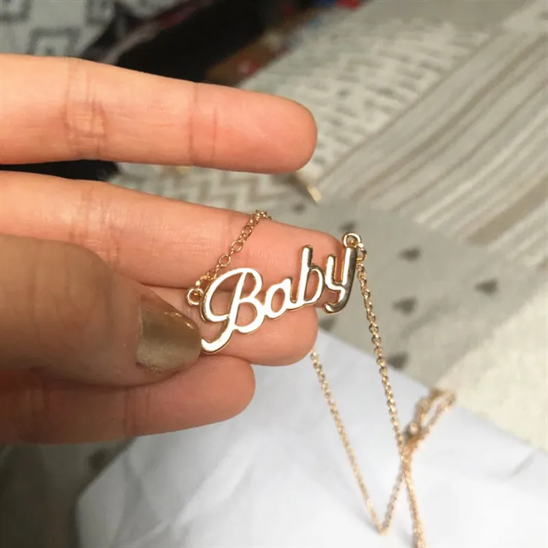 Милое детское ожерелье популярный бренд с подвеской Baby Женское Ожерелье для
