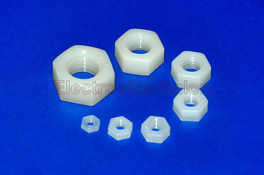 

( 1000 pcs/lot ) Metric M5 Nylon Hexagonal / Hex Nut