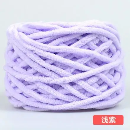 12 Light Purple 600 г/пакет/6 шт., вязаная толстая пряжа, хлопок/акрил, толстая пряжа для шапки, шарфа, свитера, детская теплая одежда, ручная вязка - Цвет: 12 Light Purple