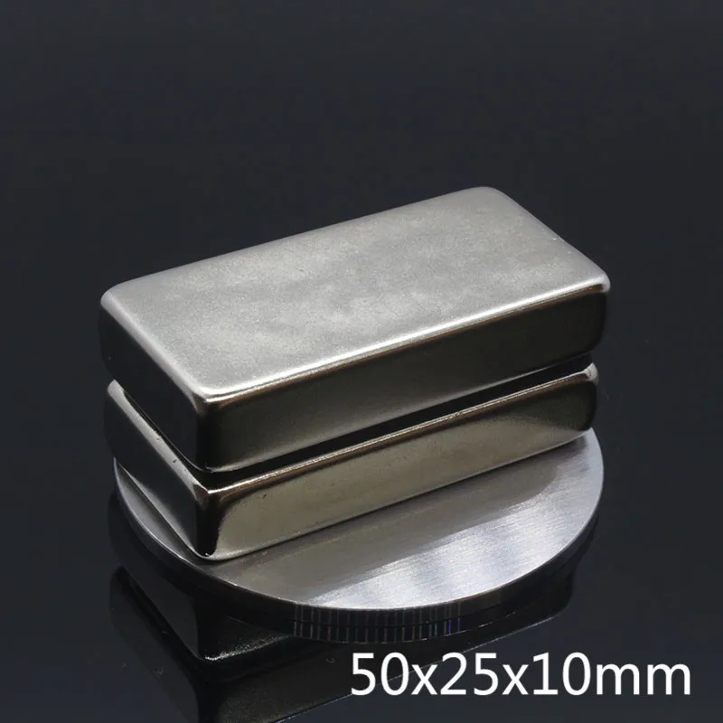 1pc 50 x 25 10 mm Block powerful Neodymium Magnet Cuboid NdFeB Rare Earth Magnets Permanet Super Strong 50*25*10 | Обустройство дома
