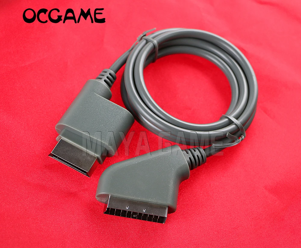 Высококачественный кабель OCGAME 1 8 м 6 футов разъем Scart RGB HD TV Аудио Видео AV для Xbox 360