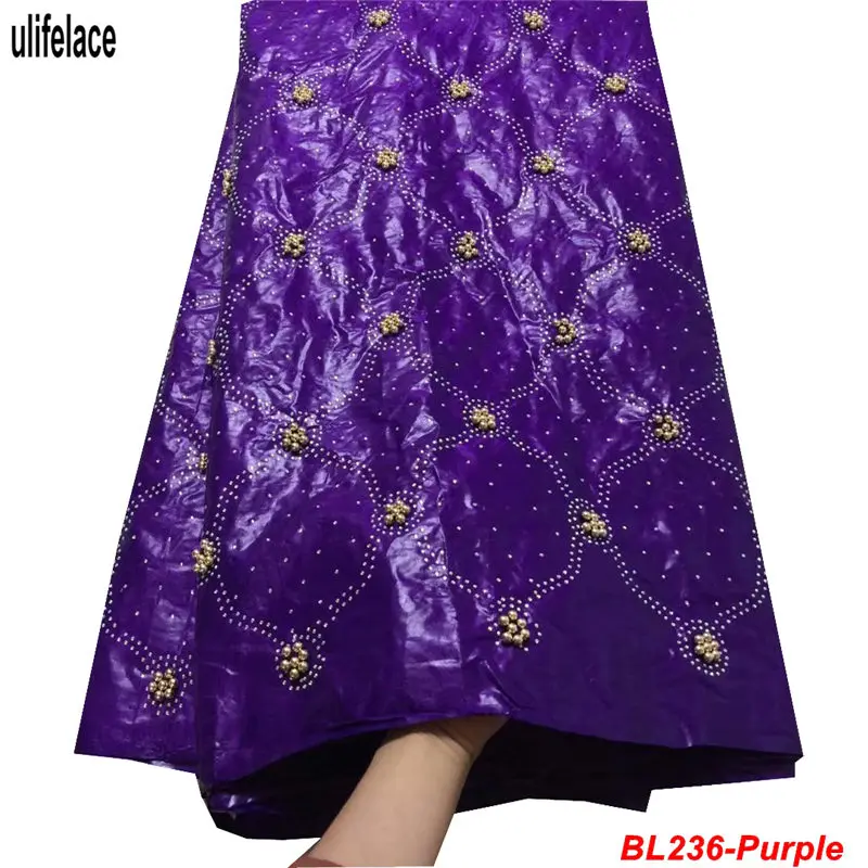 

White African Bazin riche getzner High Quality 5 Yards Beaded bazin Riche Getzner Material Embroidery Tulle Dress Fabric BL-236