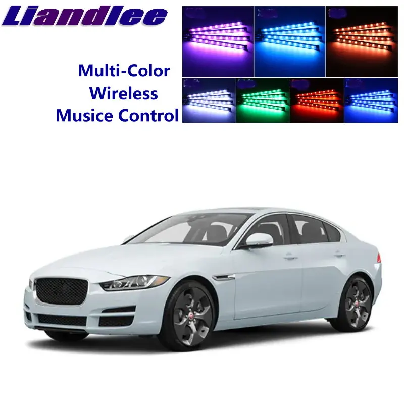 

Liandlee Car Neon Color-Changing Light of Atmibient Inside Footwell Light For Jaguar XE 2015-2019