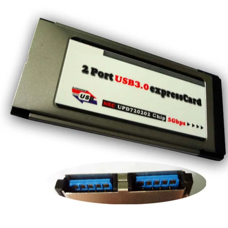 Высокоскоростная экспресс-карта на USB 3 0 2-портовый адаптер 34 мм Конвертор
