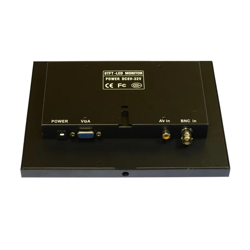 8 дюймовый ЖК монитор с цветным экраном BNC/TV AV VGA HD Пульт дистанционного управления
