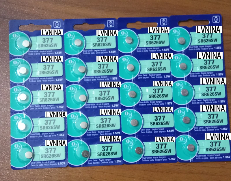 20X Длительное Действие для sony 377 SR626SW SR626 AG4 часы Батарея buttolatest оксида серебра