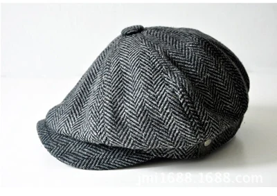 Gray CoolCheer восьмиугольная кепка Newsboy берет шапка весна зима шапки для мужчин Международный суперзвезда Джейсон стэтэм мужские модели Кепка s - Цвет: Gray