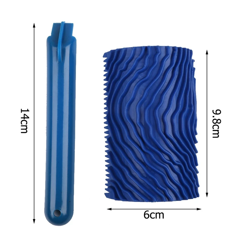 

Long Handle Wood Grain Wheel Brush Grain Pattern Graining Painting Tool For Wall Decoration Table Texture Art Painting Tool