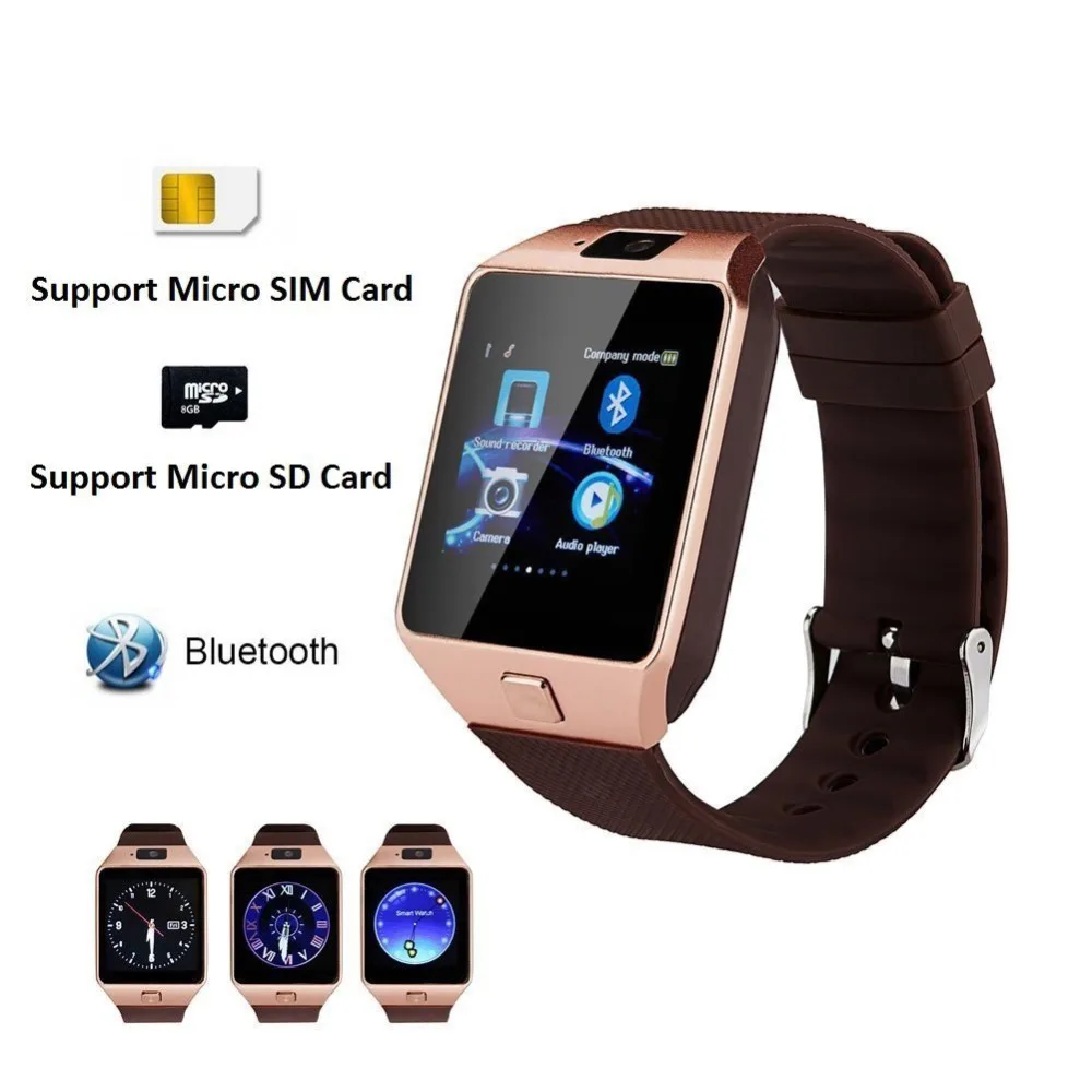 DZ09 Android Телефонный звонок Relogio Bluetooth умные часы для мобильного телефона 2G GSM SIM TF