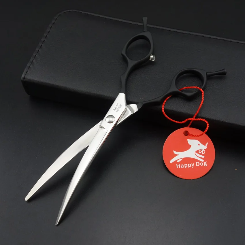 Профессиональные ножницы для груминга собак и кошек 6 5 дюйма изогнутые левой