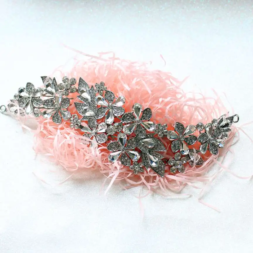 Гребень для волос из сплава с кристаллами невесты индийский головной убор