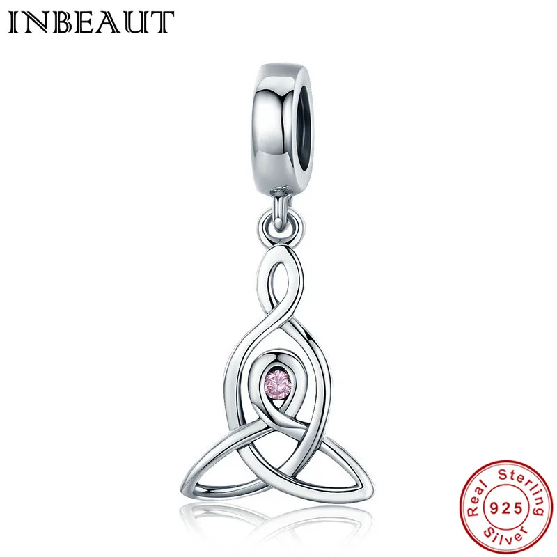 INBEAUT 925 пробы серебряный кулон на удачу, подвеска для защиты, модный браслет, ожерелье, ювелирные аксессуары