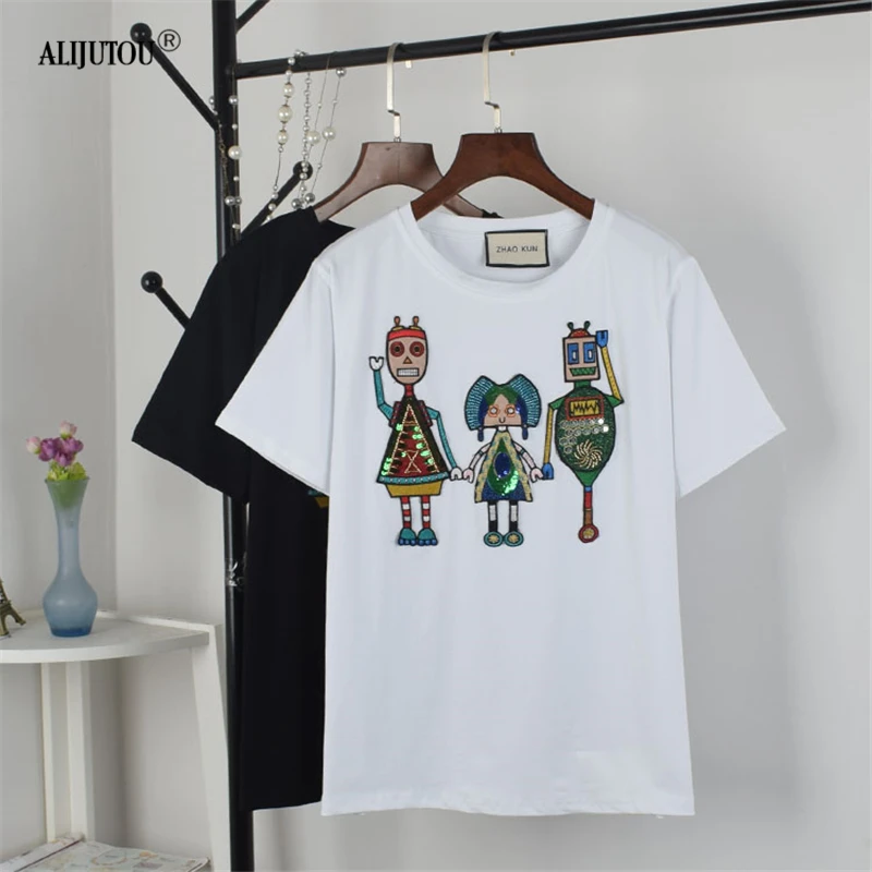 2019 брендовая Футболка женские летние повседневные футболки с короткими рукавами