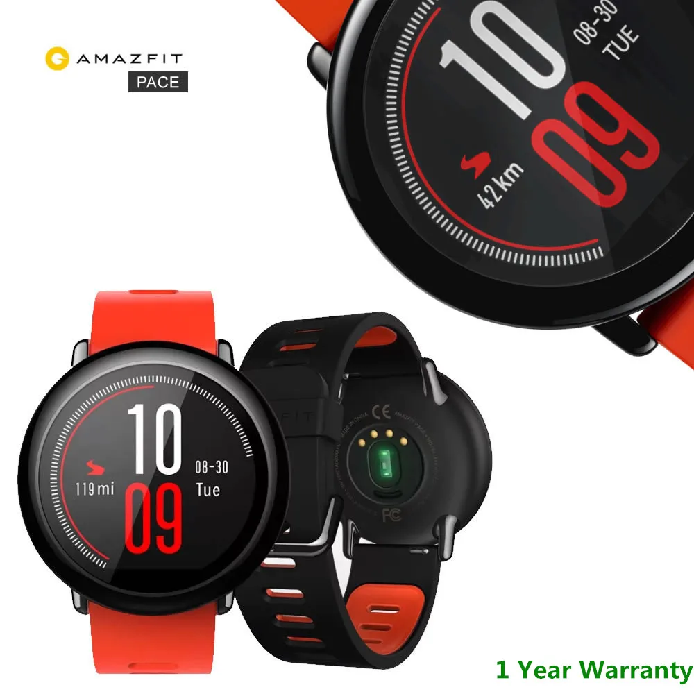 Английская версия Huami Amazfit Pace Смарт часы gps умные часы предмет одежды устройства Смарт-часы 1,2 ГГц 512 Мб/4 ГБ для Xiaomi IOS