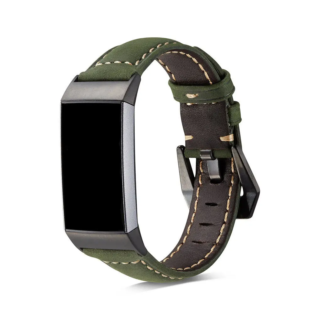 Кожаный ремешок для наручных часов для Fitbit Charge 3 Charge 2 сменный ремешок для наручных часов фитнес-браслет